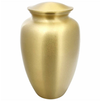 Silver Pewter Large Cremation Urn