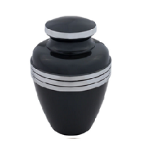 Silver Pewter Large Cremation Urn