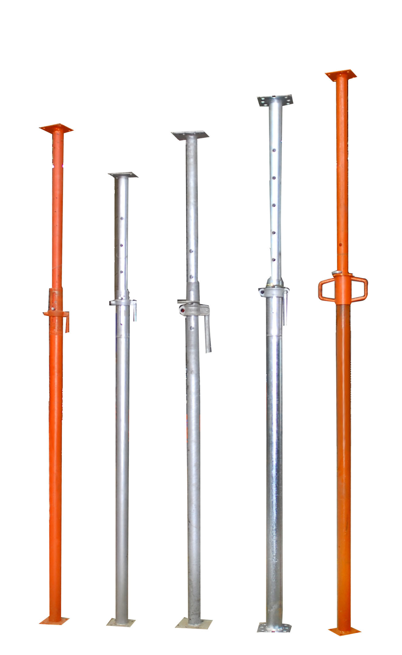 Adjustable Telescopic Steel Props - Hot Dip Galvanized, Self-finished | Robust Construction, Superior Quality Coating, Dimensional Accuracy, Smooth Surface, Perfect Edges