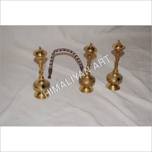 Brass Hookah Dimension(L*W*H): 6X15X6  Centimeter (Cm)