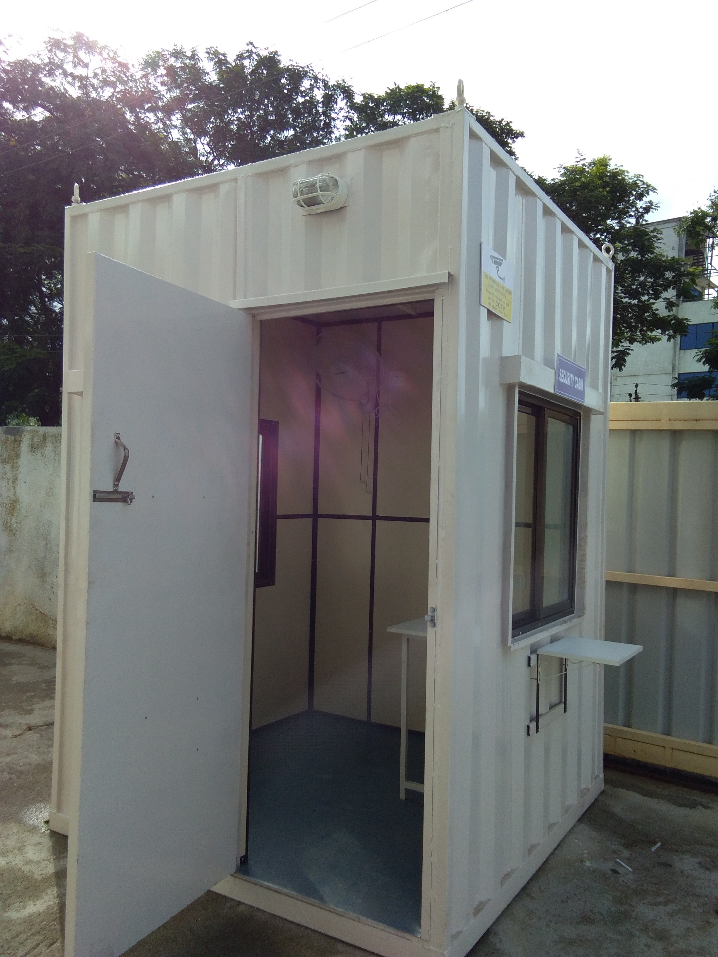 Security Cabin - Steel Construction, Customizable Dimensions, Blue Color | Durable Build, Easy Install, Eco-friendly, Weatherproof, Versatile Use