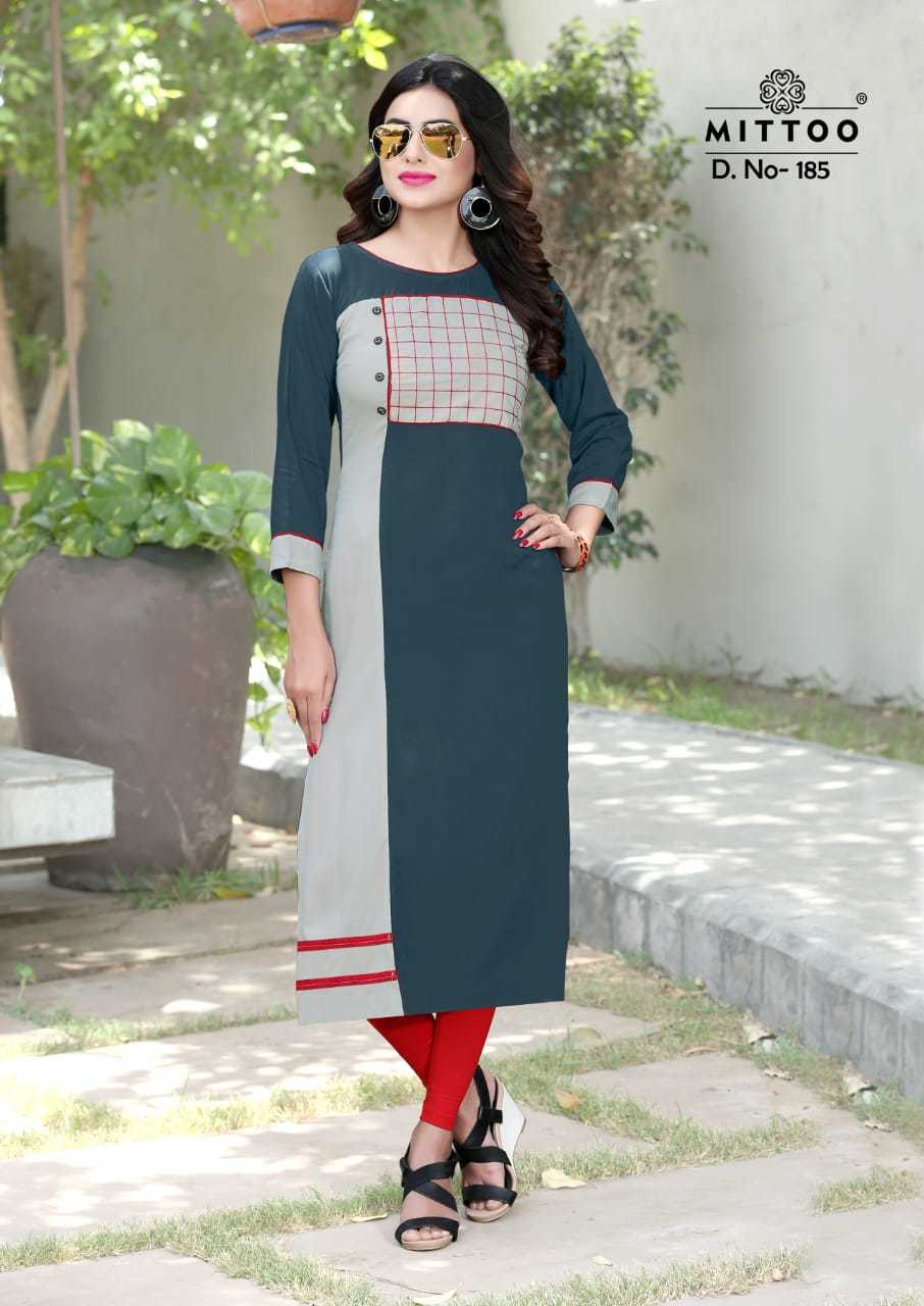 Embroiderd Mittoo Payal Rayon Designer Kurtis