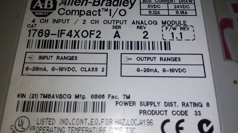 Allen Bradley Input Output Module