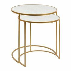 Square Pipe Nesting Tables - High Quality Termite Resistant Wood, Iron Finished Square Pipe Frames, Eye-catchy Design, Durable & Sturdy, Smooth Glossy Surface