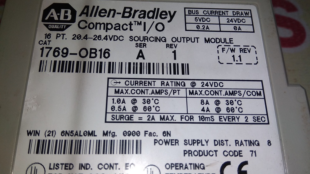 Allen Bradley Input Output Module