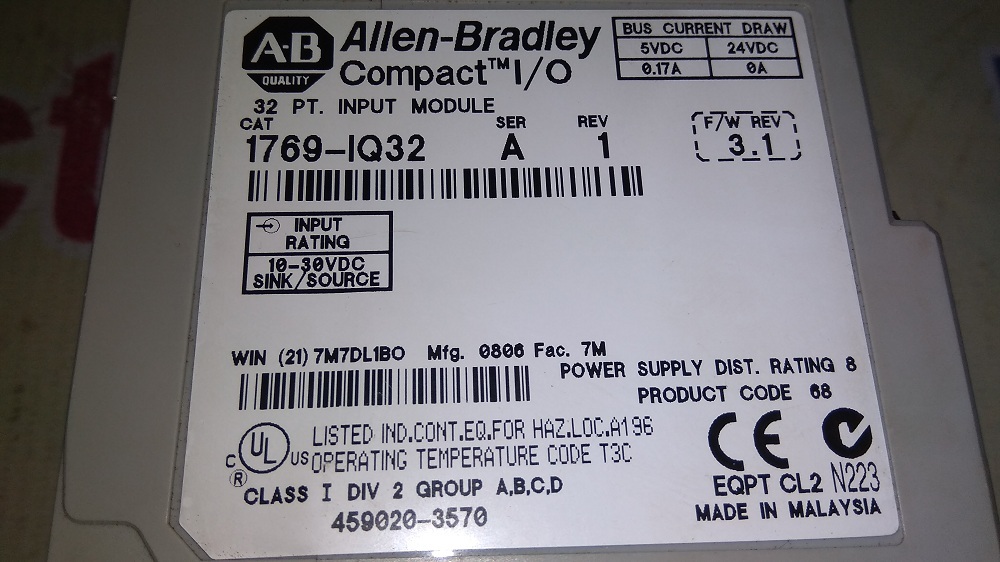 Allen Bradley Input Output Module