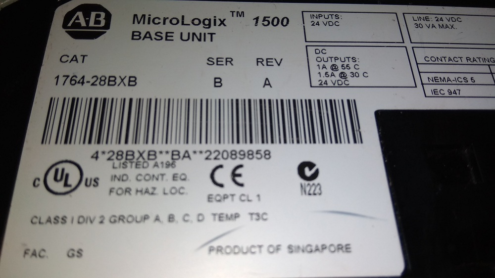Allen Bradley Input Output Module