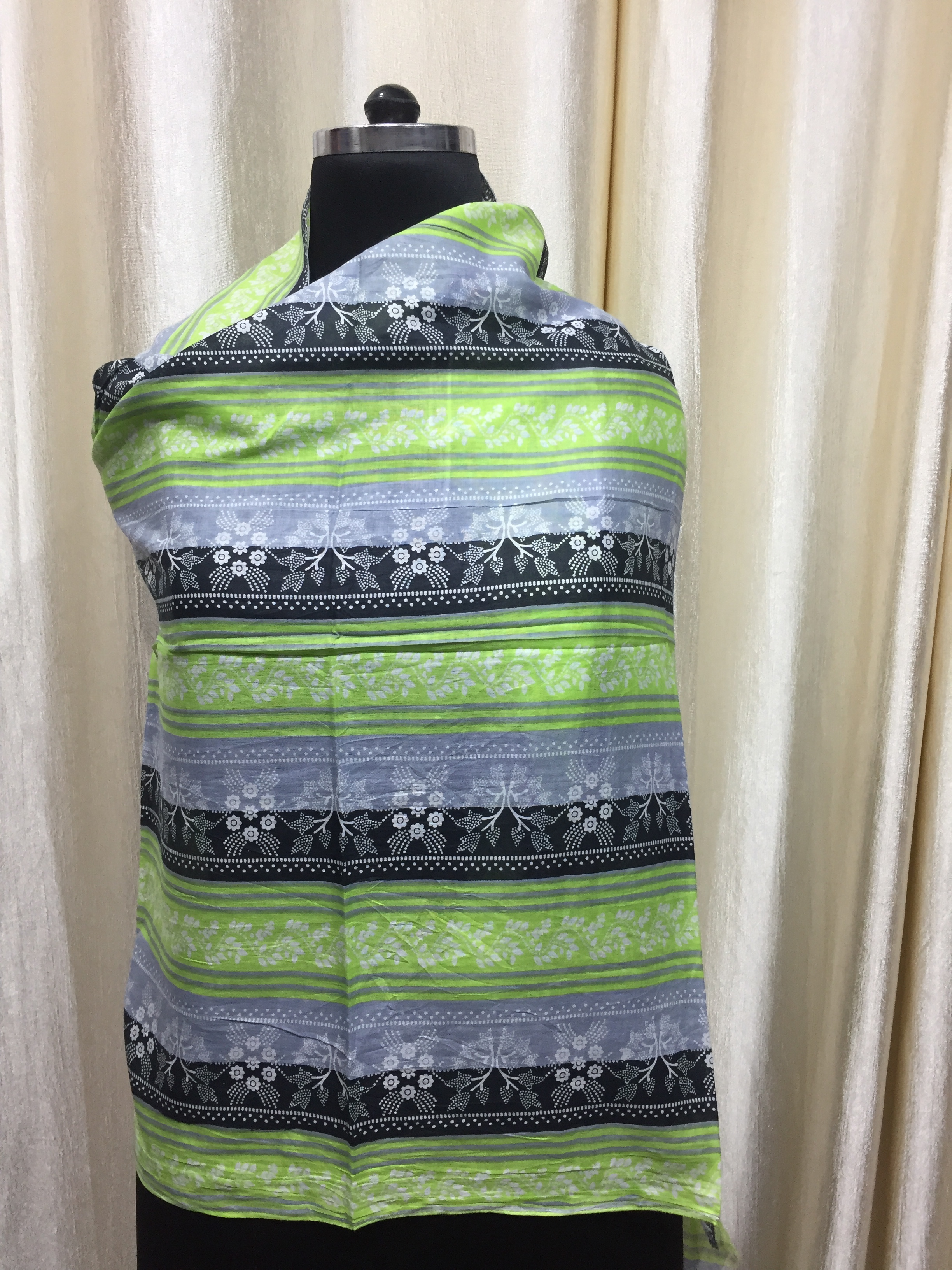 Cotton Screen Printed Stoles - 70 X 180 Cms | Assorted Colors & Designs For Women, Computer Designed Patterns