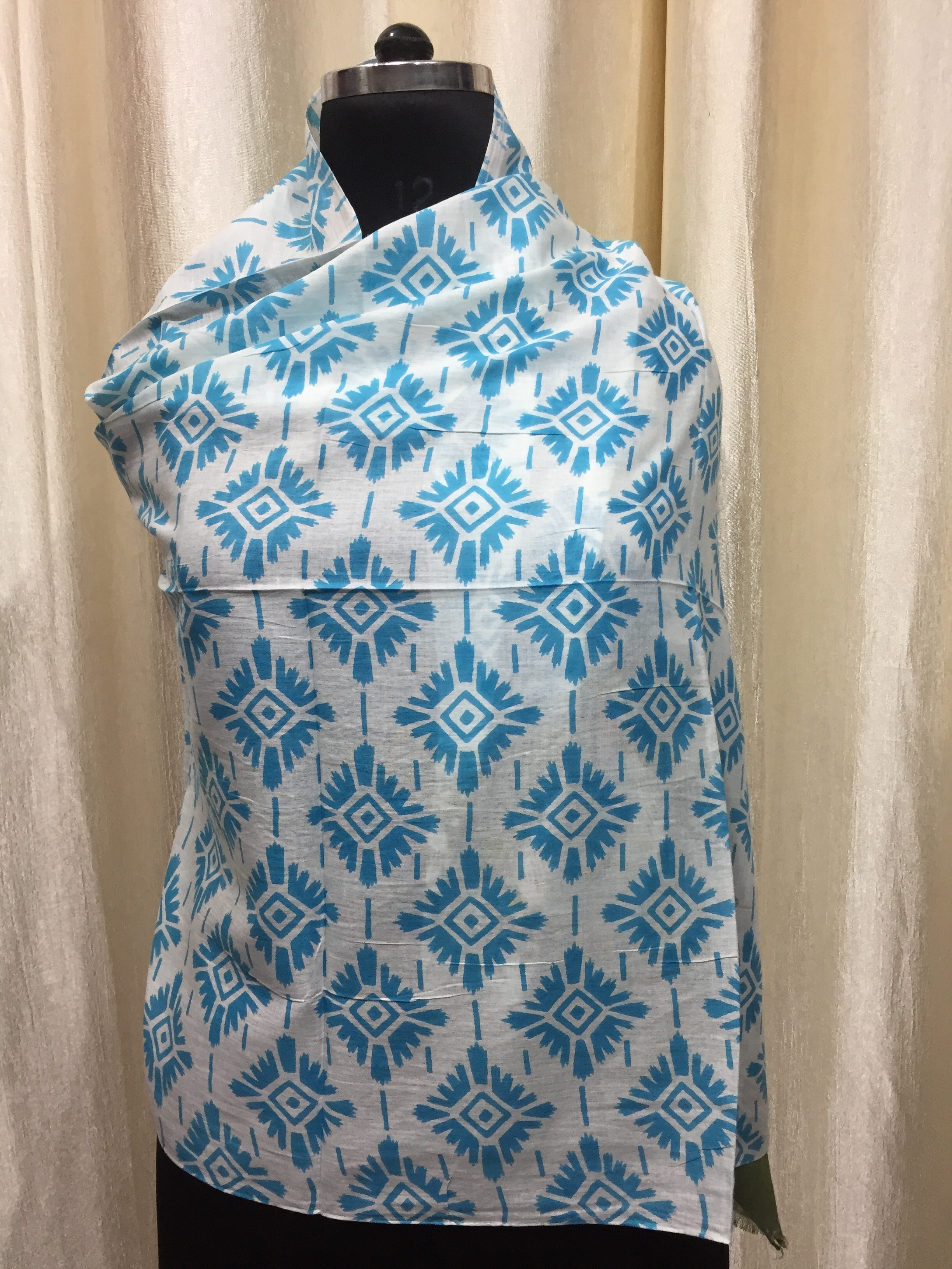 Cotton Screen Printed Stoles - 70 X 180 Cms | Assorted Colors & Designs For Women, Computer Designed Patterns
