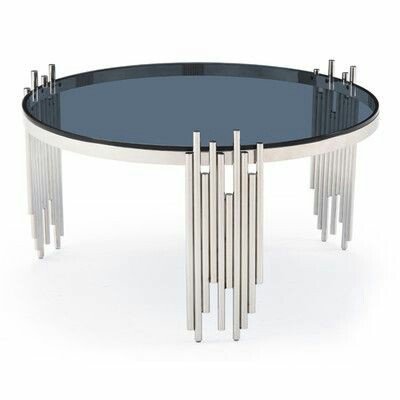 Decorative Stainless Steel Glass Table