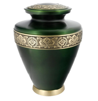 Brown & Gold Cambria Brass Cremation Urn