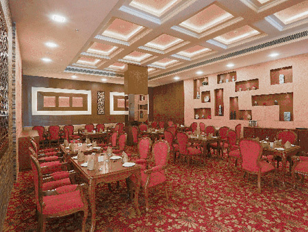 रेस्तरां क्षेत्र आंतरिक सेवा