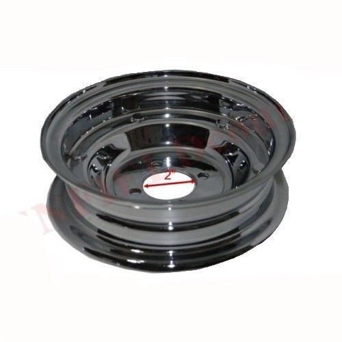 Two Wheeler Vespa Front Rear Wheel Rim Set Chrome Plated 3.50" X 8" Vbb Vlb Vna Models