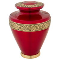 Gold Royal Pink Pearl Cremation Urn