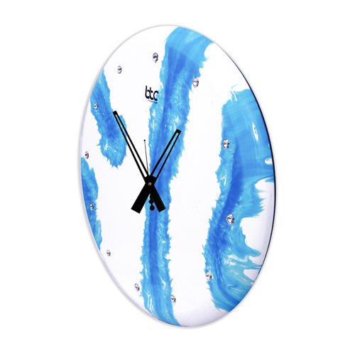 Blue Antique Look Handmade Wall Clock