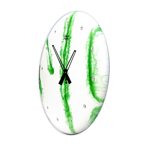 Green Antique Look Handmade Wall Clock