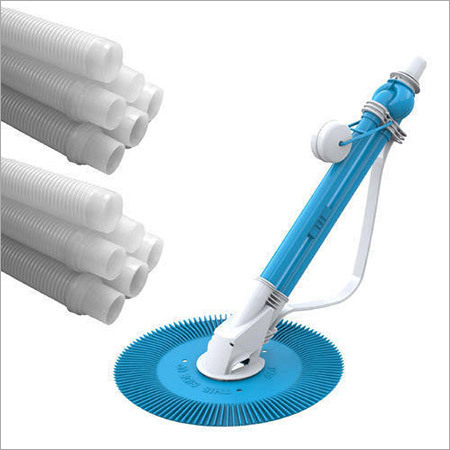 Automatic Swimming Pool Cleaner With Vacuum Hoses - Plastic, Ground Pool Up to 16' x 34' , Sky Blue, Ideal for Efficient Pool & Spa Cleaning