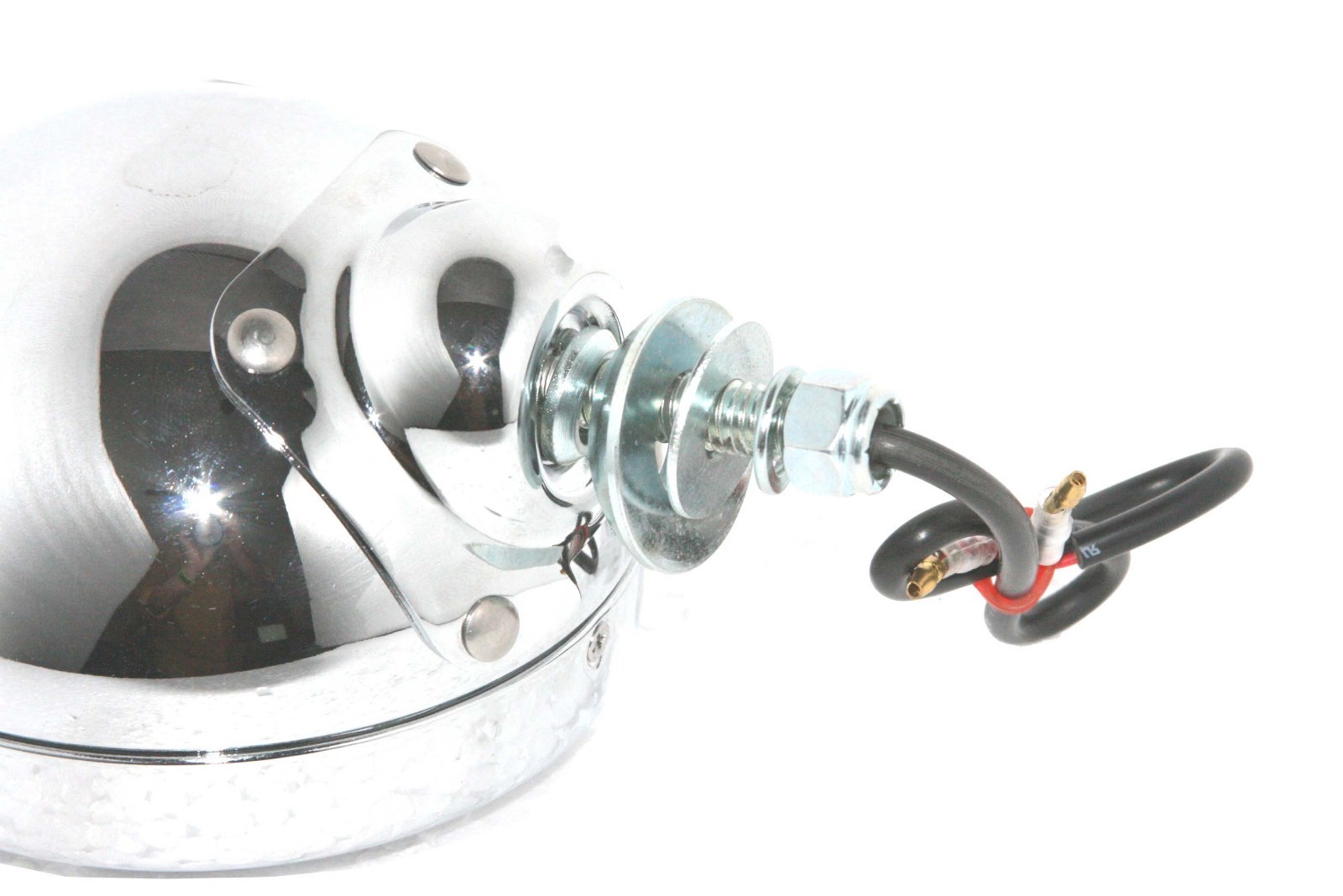 Clear Lens Led Fog Light Steel Chrome Housing 4.5' Car Motorcycle Universal Fit