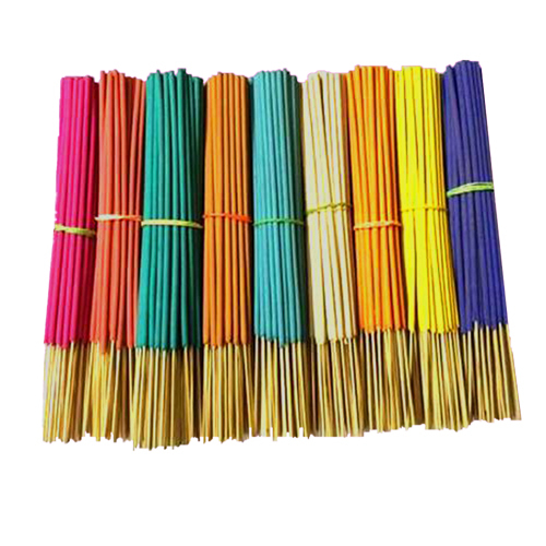 Color Agarbatti Stick - 100% Natural Bamboo, 8-9 Inch Long | Chemical-Free, Aromatherapy & Medicinal Fragrances