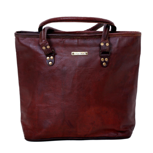 Brown Ladies Leather Hand Bag