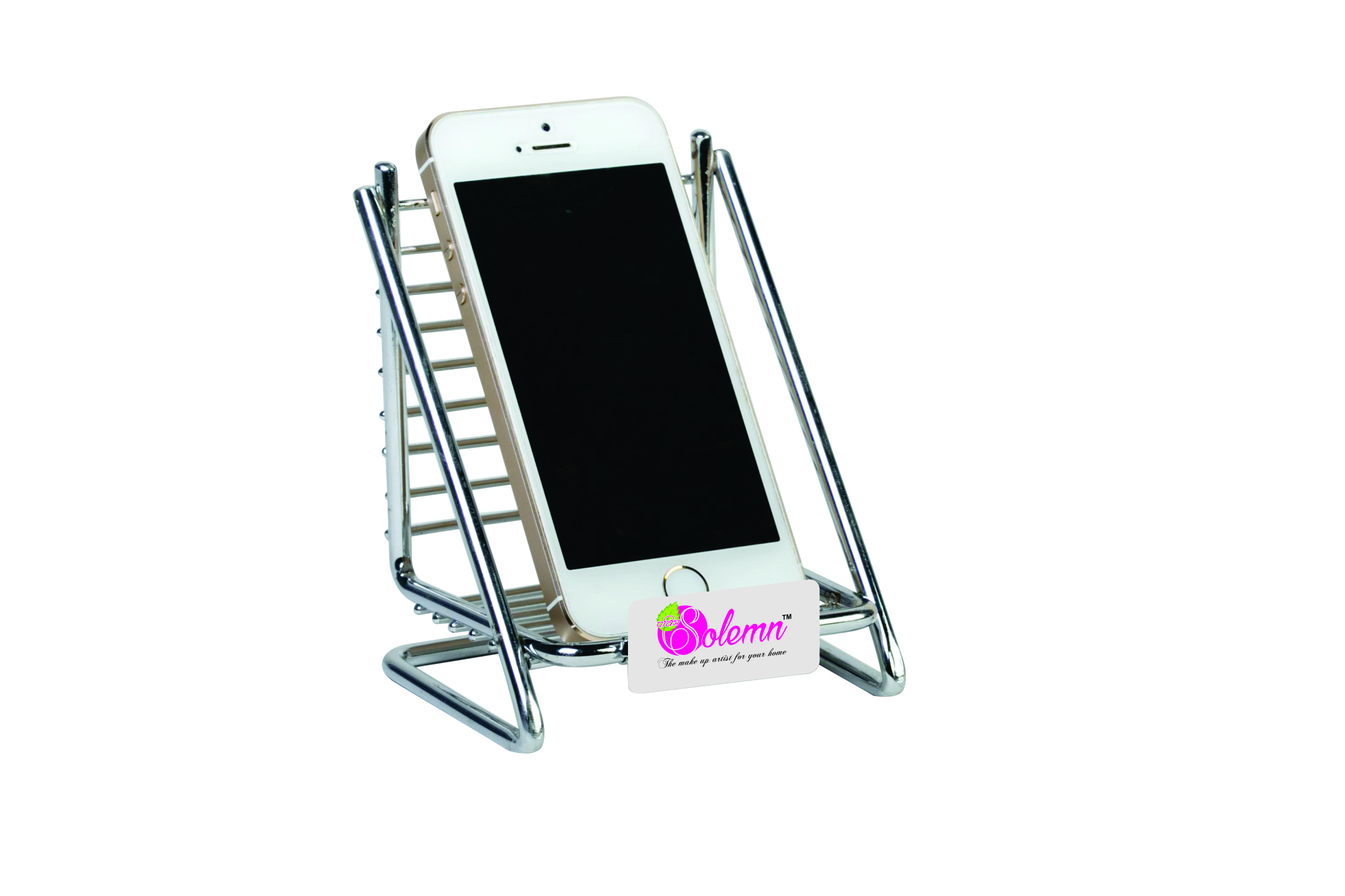 Mobile Holder - Stainless Steel, Modern Design | 7-year Warranty, Safe Phone Support