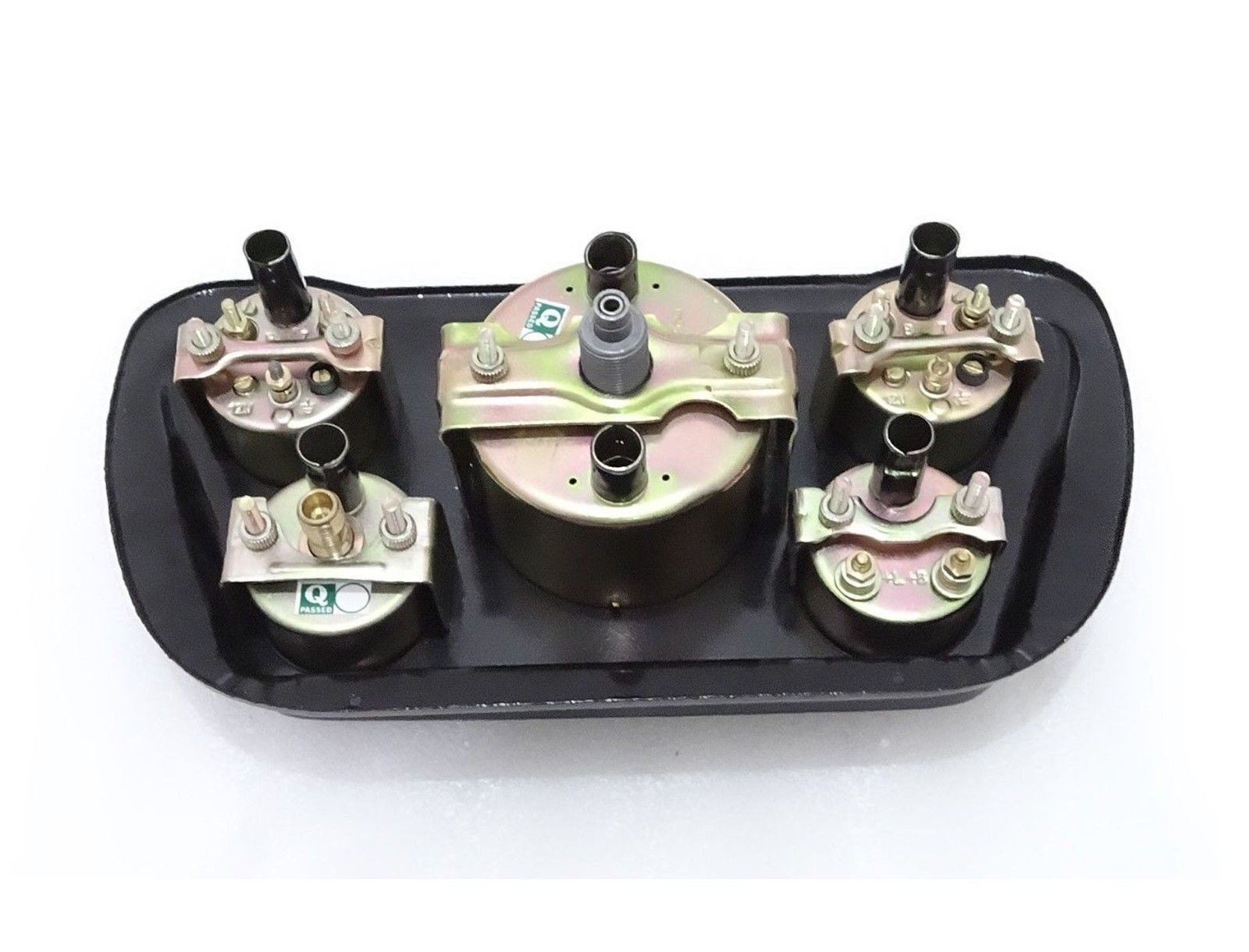 Willys Jeep Panel Dash Gauge Instrument Cluster With Black Mounting Plate