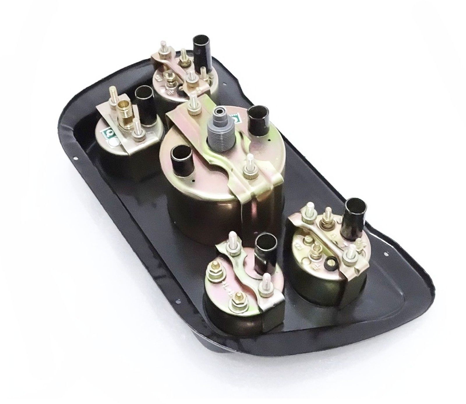 Willys Jeep Panel Dash Gauge Instrument Cluster With Black Mounting Plate