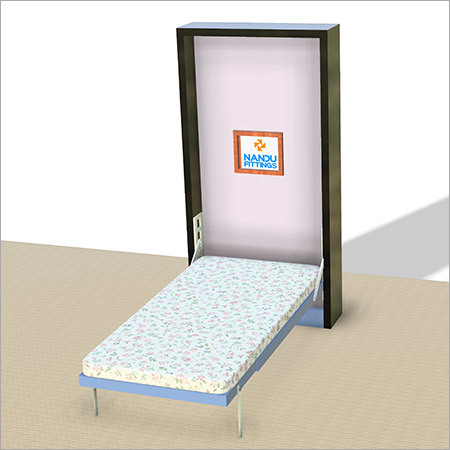 Single Wall Bed Mechanism With Flat Bar Leg