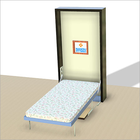 Single Wall Bed Mechanism With Study Table