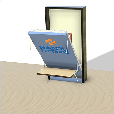 Single Wall Bed Mechanism With Study Table