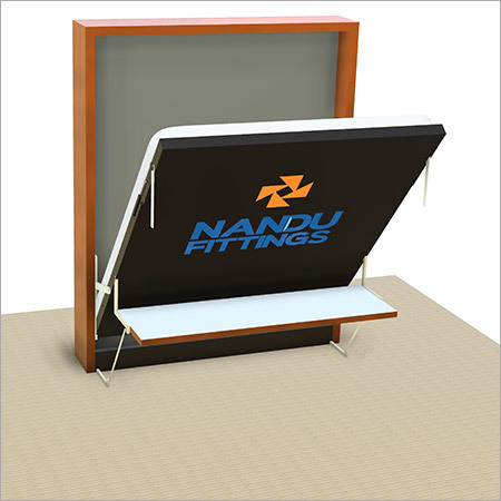 Double Wall Bed Mechanism With Study Table
