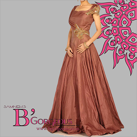 Printed Designer Partywear Gown