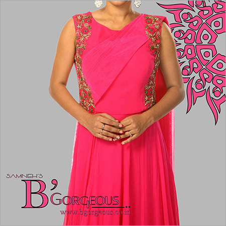 Designer Fancy Gown Size: Small