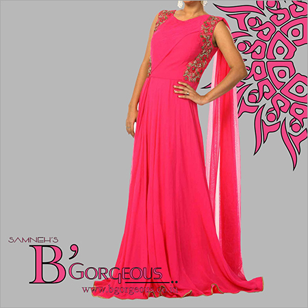 Designer Fancy Gown Size: Small