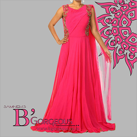 Designer Fancy Gown Size: Small