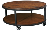 Smooth Finishing Coffee Table In Round Pipe
