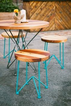 Smooth Finishing Coffee Table In Round Pipe