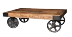 Smooth Finishing Coffee Table In Cart