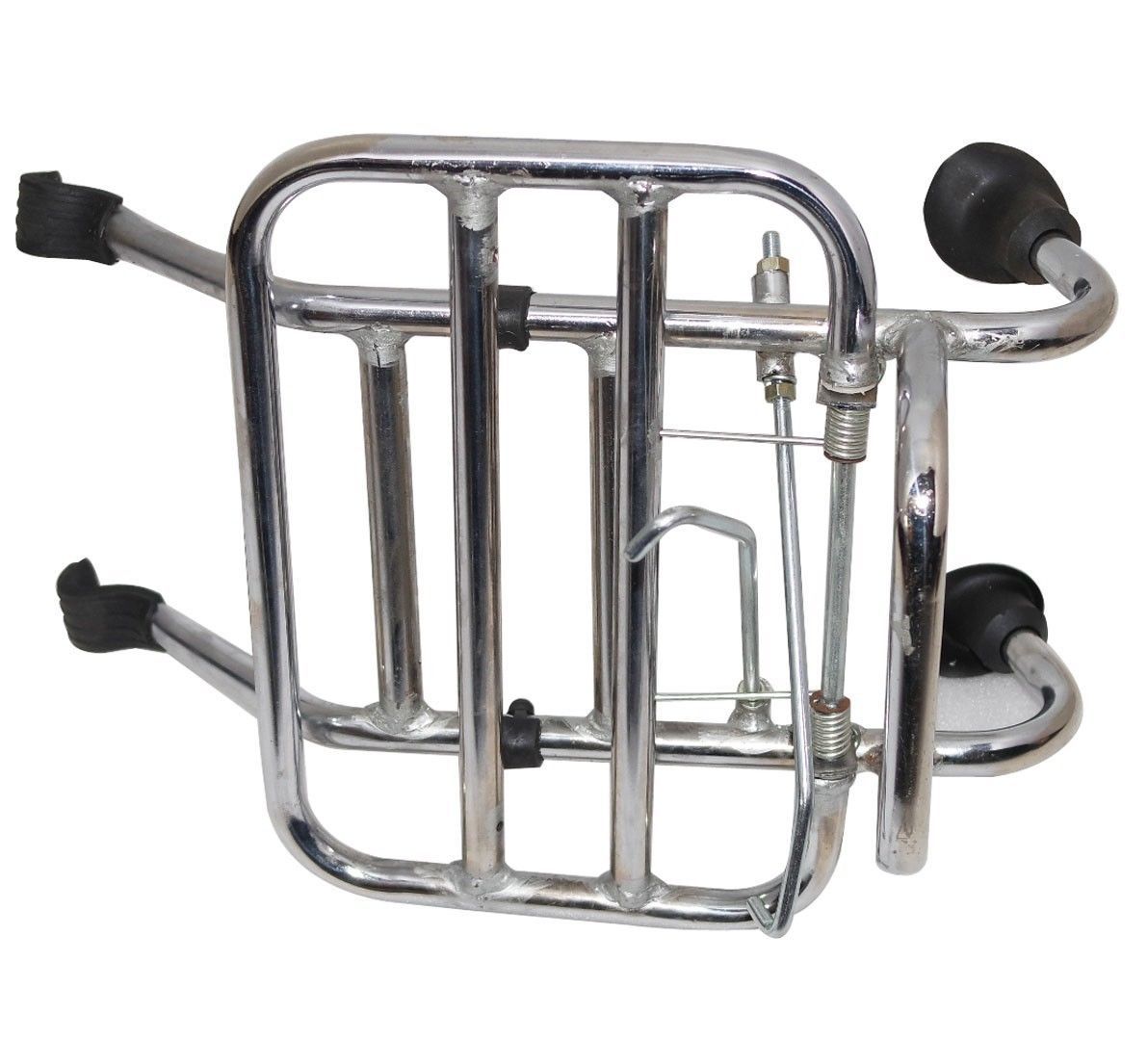 Steel Vespa Px Lml Star Speedy Stella Front Rack Carrier Chrome Plated