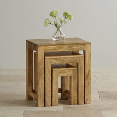 Cosmos Set Of Nesting Table With Metallic Colours