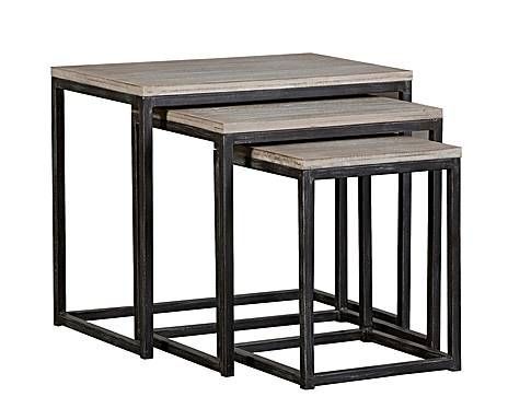 Cosmos Set Of Nesting Table With Metallic Colours