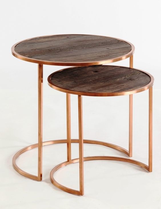 Cosmos Round Tables With Marble Tops