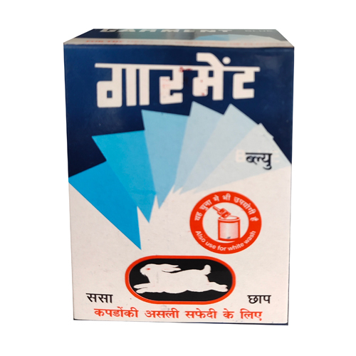 100 ग्राम गारमेंट ब्लू एंड व्हाइट वॉश