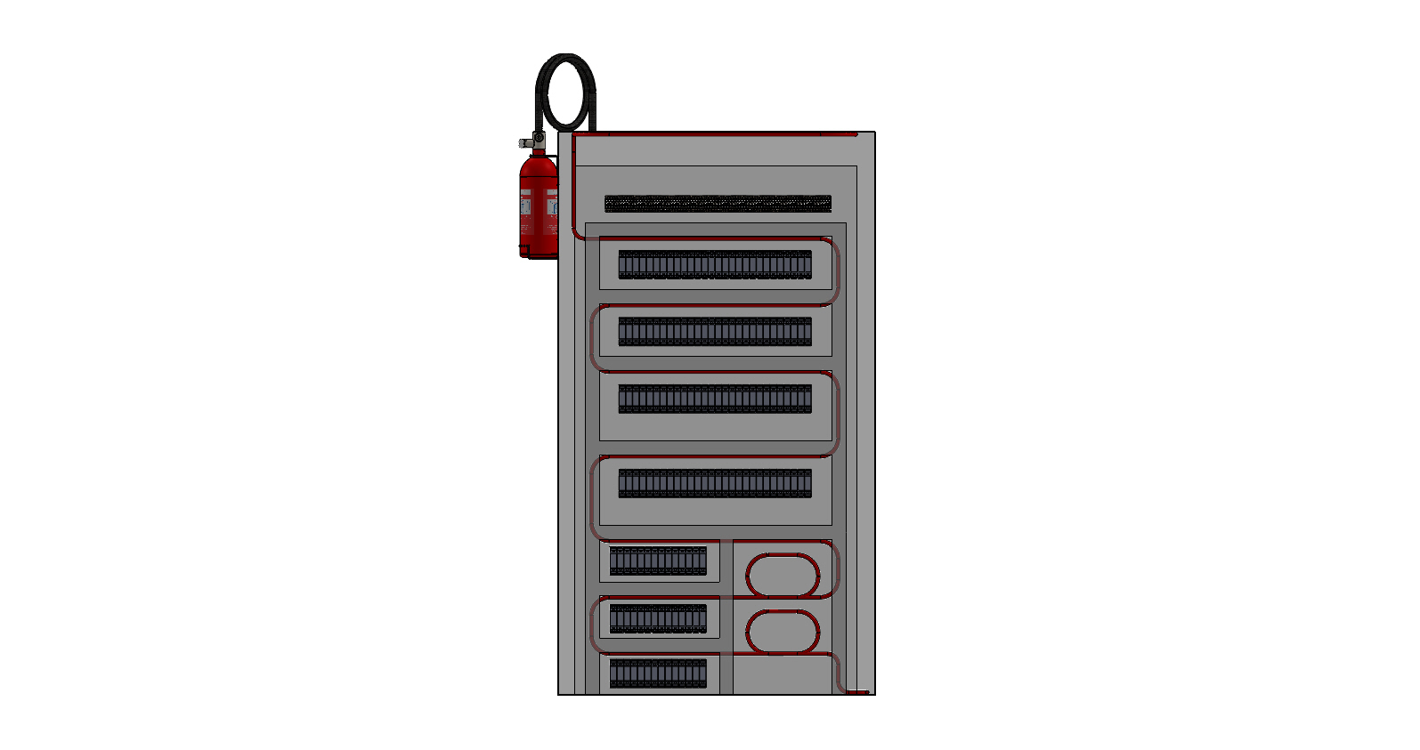 Inert Gas Flooding System - 45 Kg Capacity, Red Mild Steel | Automatic Fire Suppression, Low Installation Cost, Safe And Natural Extinguishing Solution