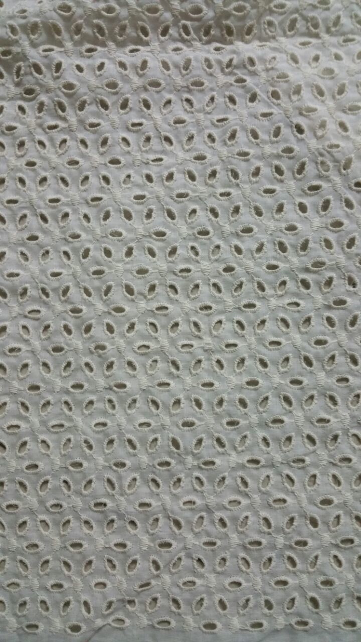 Border Embroidery Fabric - Cotton, Ethnic Indian Design, All Colors | Borer Work, Cool Dry Feature, Neck Design, Open Shape, Button & Weaving Detail