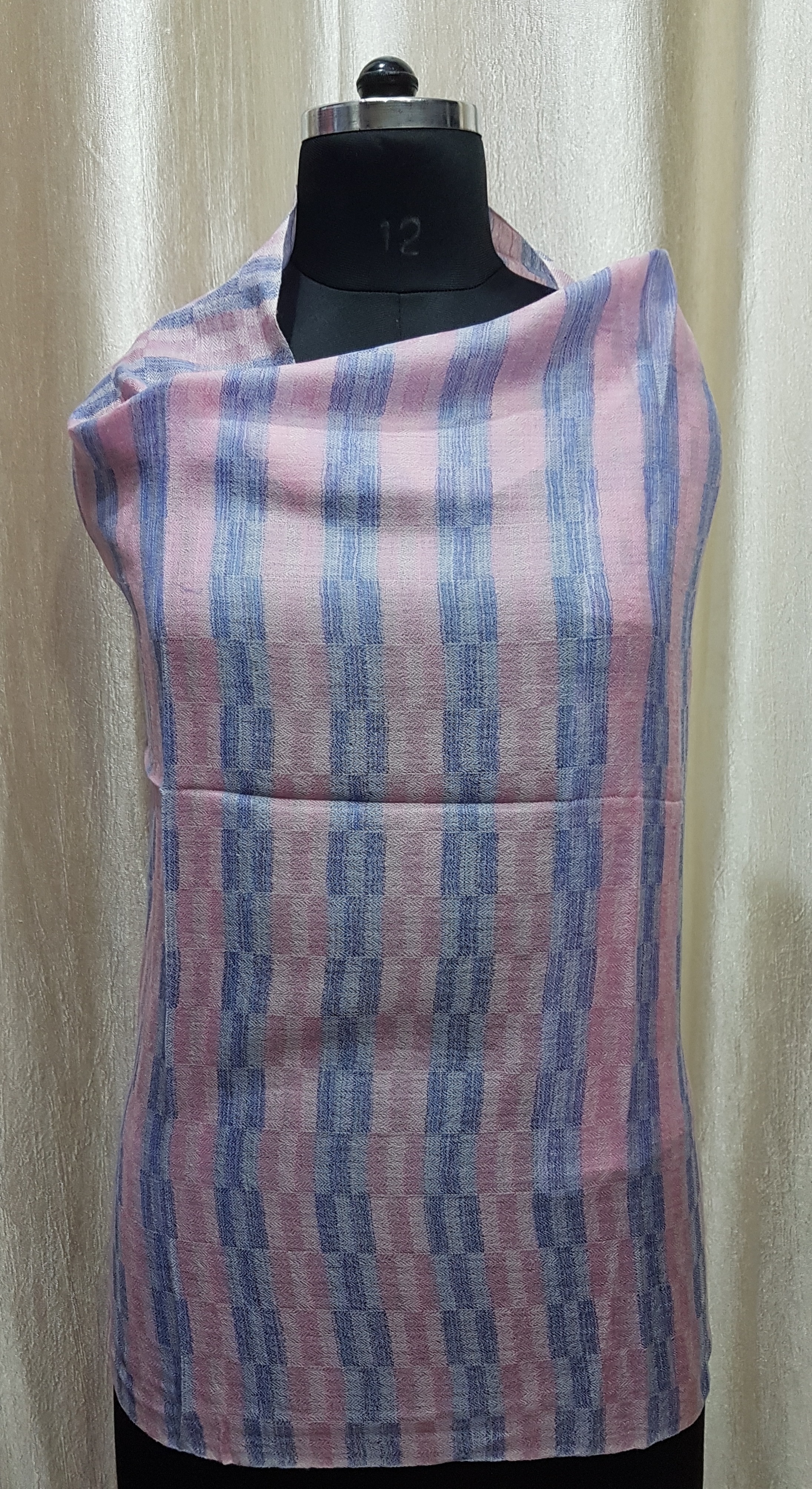 Fine Wool Magic Check Stole - 70 X 200 Cms, 85% Merino Wool Blended With 15% Silk, Assorted Colors, Fashion Stole For Women