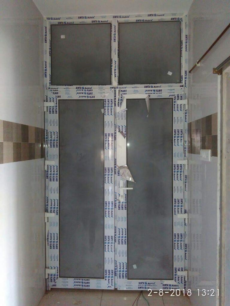 Upvc Casement Door - 3x7 Feet | White, Folding Design With Enhanced Insulation And Smooth Operation