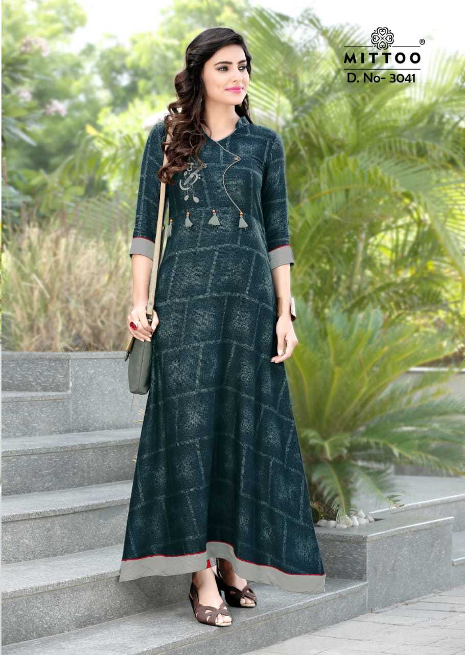 Rayon Mittoo Preet Long Kurtis