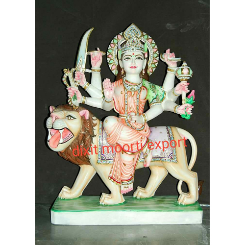 मार्बल दुर्गा माँ की प्रतिमा