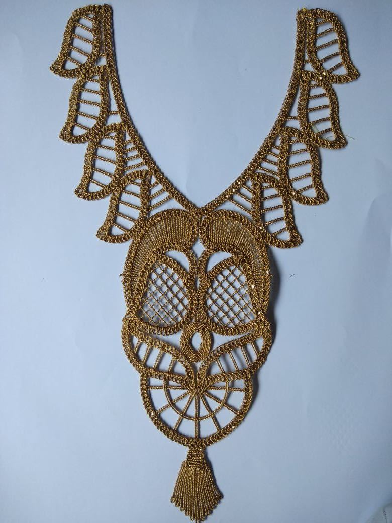 Handmade Designer Patches - Cotton Fabric, Ethnic Indian Style | Unique Enchanted Border Work For Bags, Kurties, Sarees And More